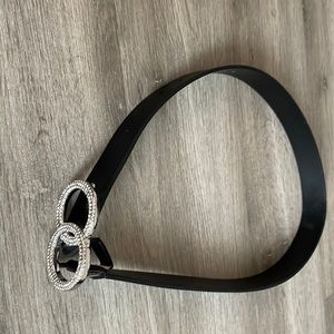 Black bling belt from Express x-small in excellent condition